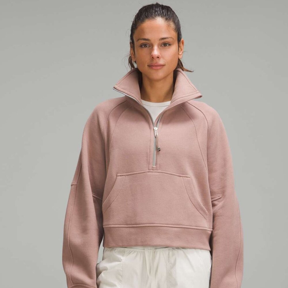 Lululemon Scuba 1/2 Zip Pullover Twilight Rose